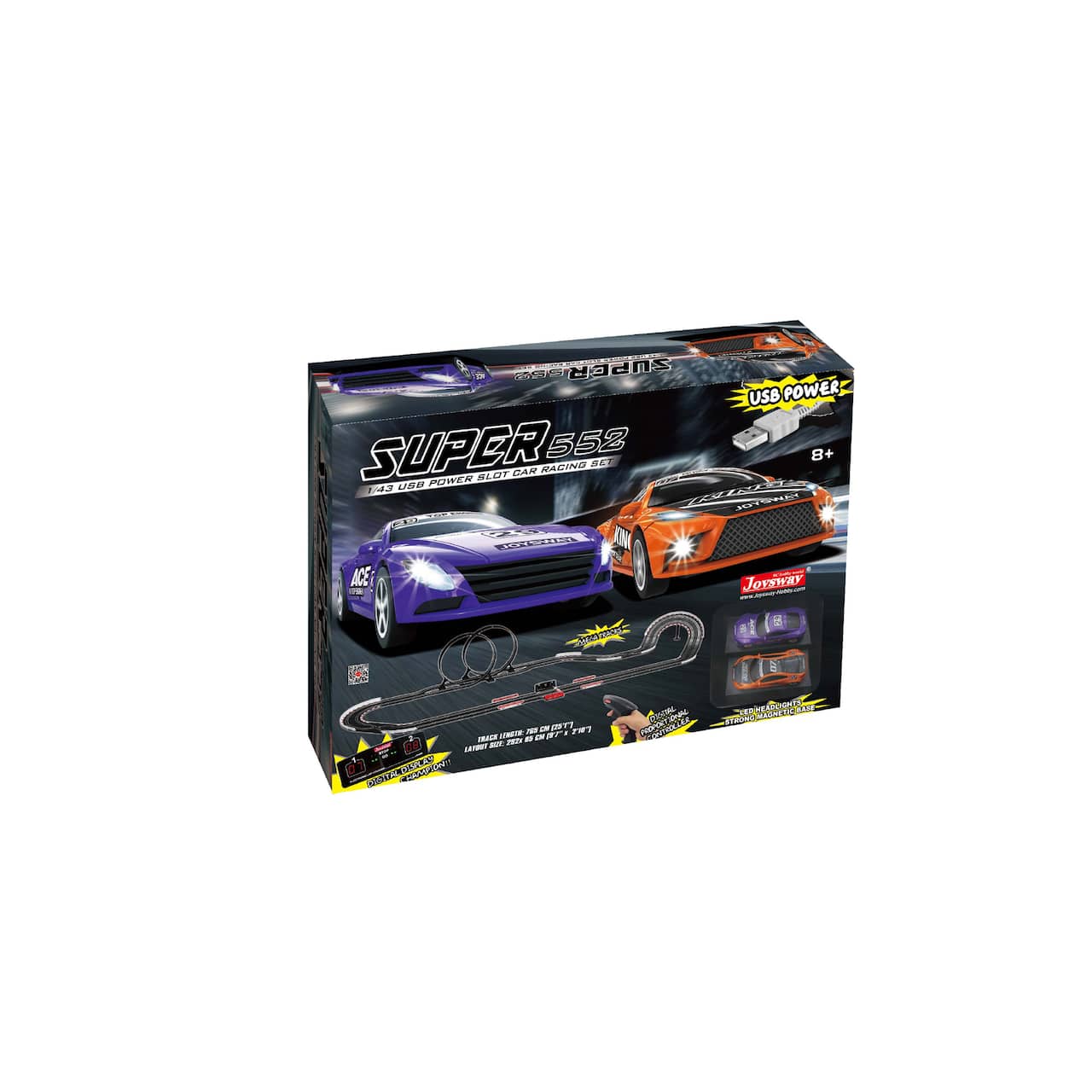 Joysway® Superior 552 USB Power Slot Car Racing Set